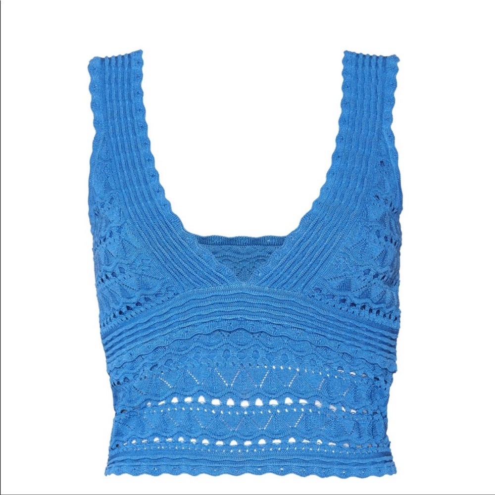 Alice and Olivia blue tank top
